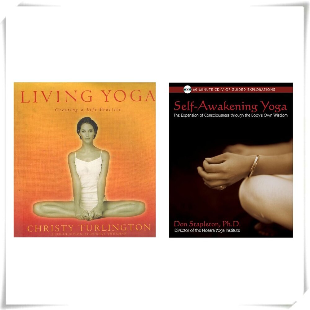 Bundle of 2 Books Living Yoga Creating a Life Practice and Self-Awakening Yoga